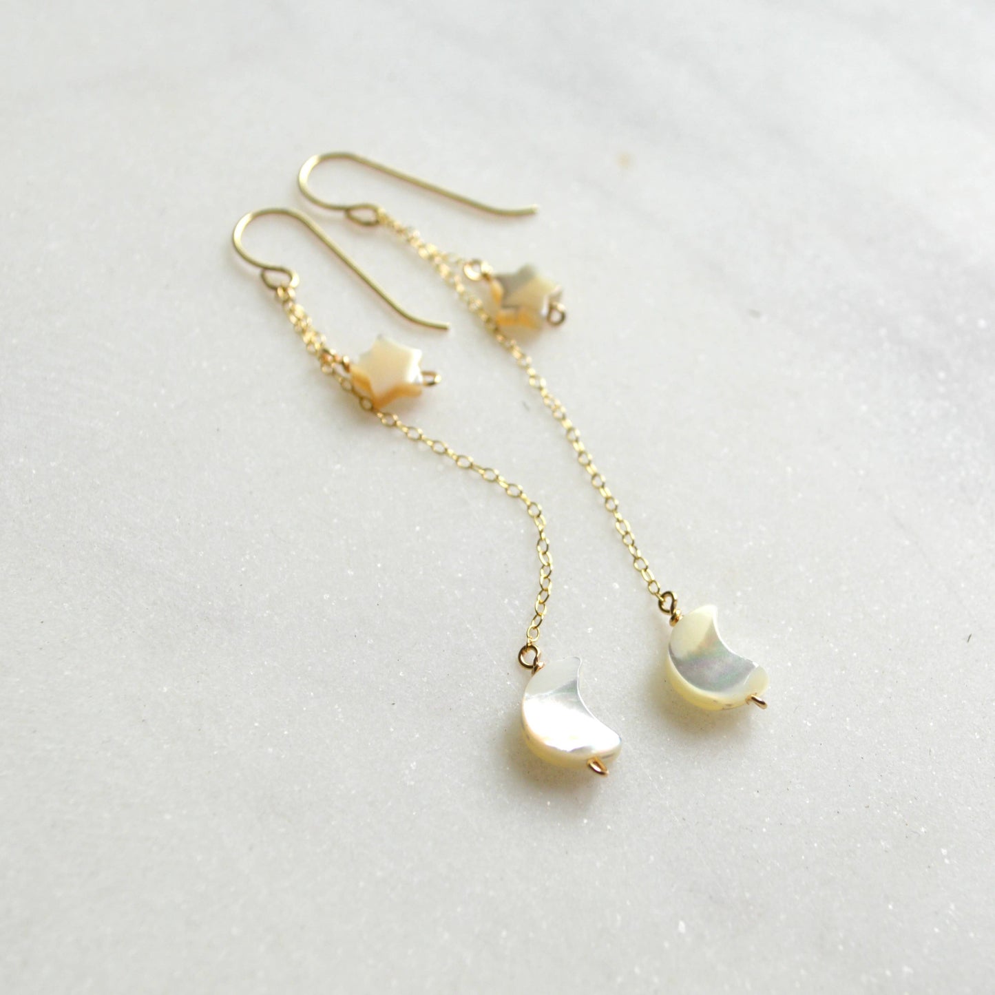 Salty But Sweet Mini Moon and Star Earrings