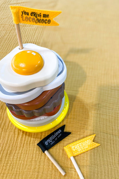 Small Fry Kauai WOODEN LOCO MOCO STACKER TOY