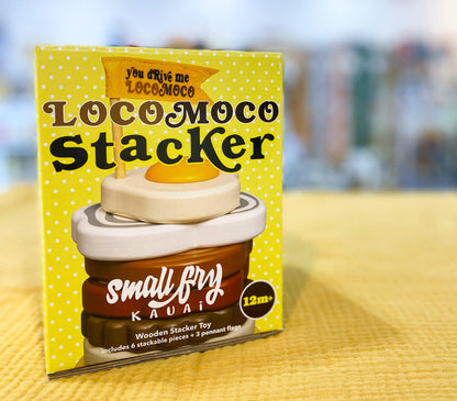 Small Fry Kauai WOODEN LOCO MOCO STACKER TOY (box)