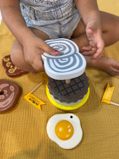 Playing with Small Fry Kauai WOODEN LOCO MOCO STACKER TOY
