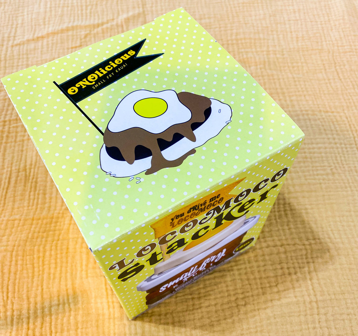 Small Fry Kauai WOODEN LOCO MOCO STACKER TOY (box)