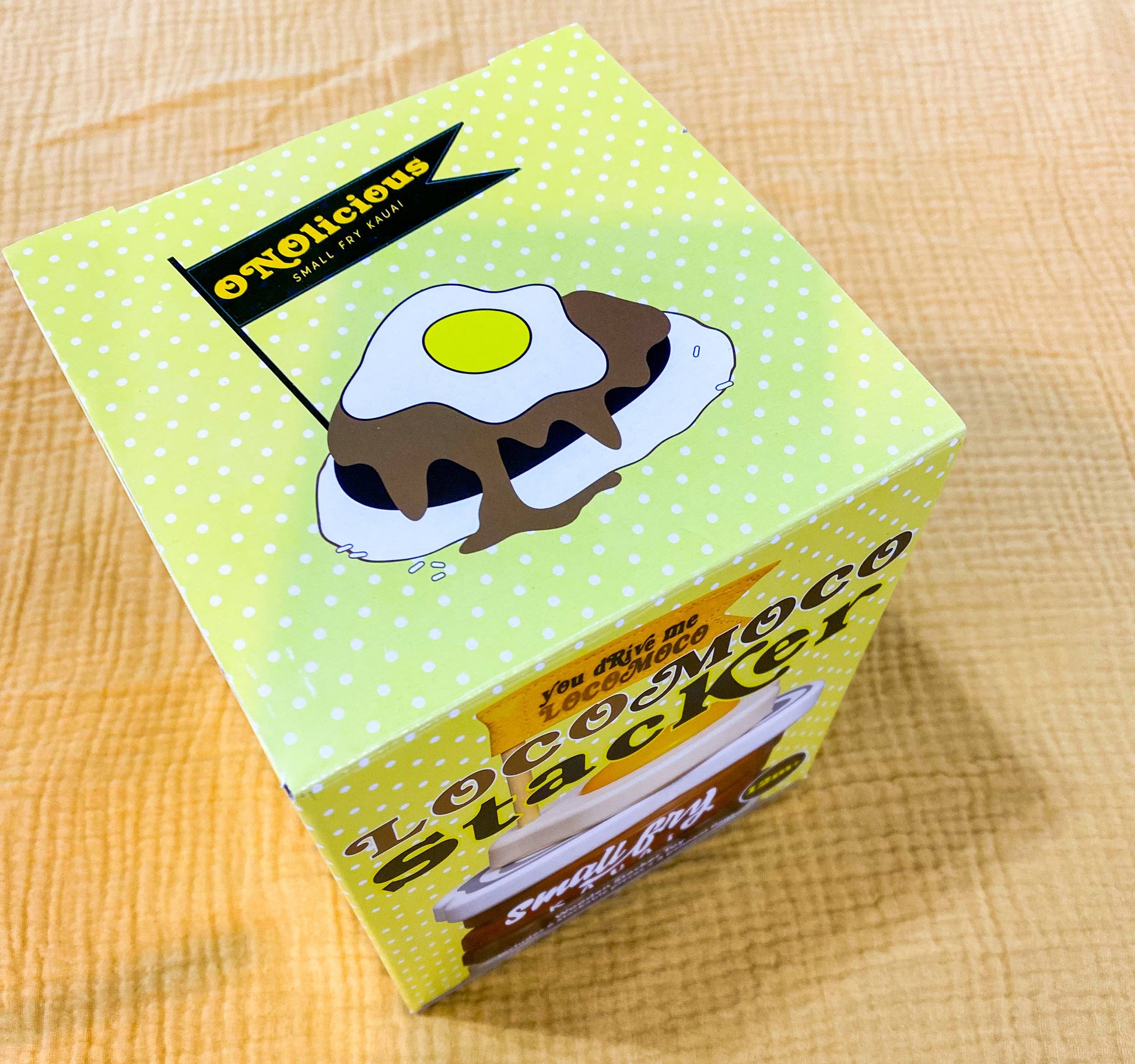 Small Fry Kauai WOODEN LOCO MOCO STACKER TOY (box)