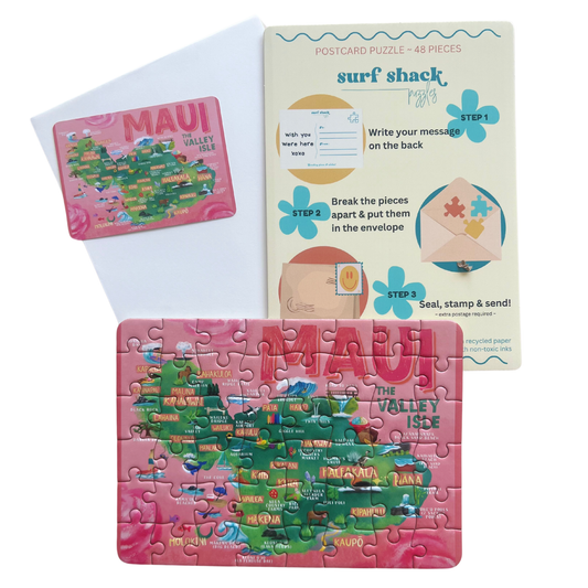 Surf Shack Puzzles Maui Postcard Puzzle