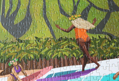 Surf Shack Puzzles Party Wave 1000 Piece Puzzle (complete)