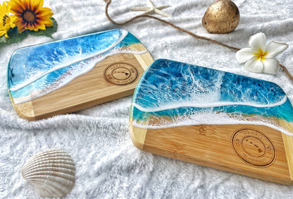 TBM Creations HAWAI'I Ocean Charcuterie board Maui made Serving board (two)