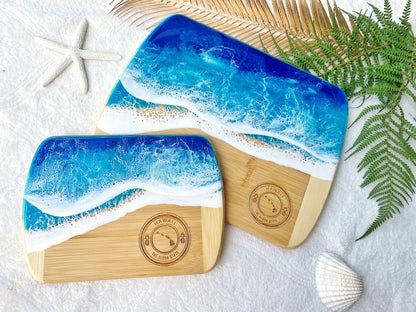 TBM Creations HAWAI'I Ocean Charcuterie board Maui made Serving board (feat. size gap)