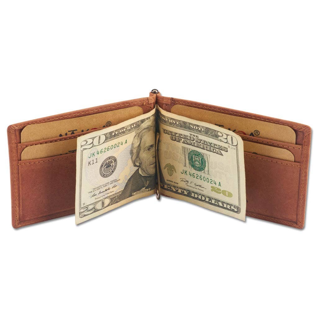Shark Tattoo Money Clip Wallet - Art: Mano by Kuaika Quenga
