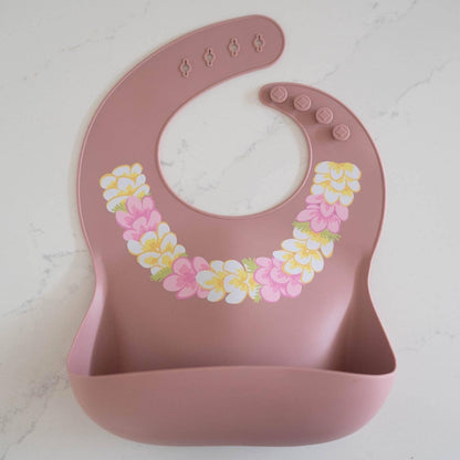 ava oliver Silicone Bib | Flower Lei