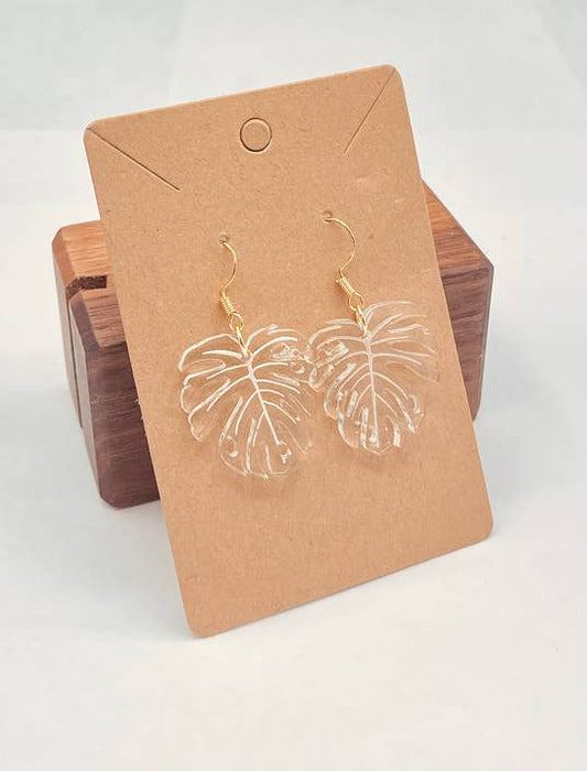 Monstera Earrings