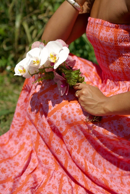 Maile Dress - Papaya Blossom