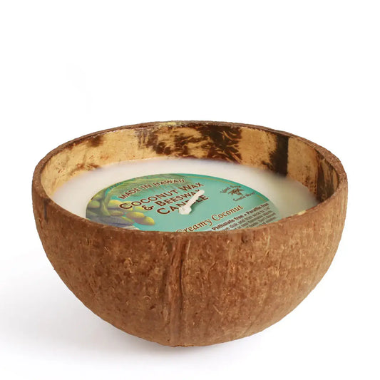 Coconut - Coconut Bowl Candle with Coconut wax