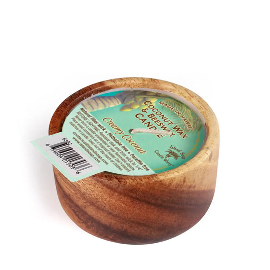 Coconut - Monkeypod Wood Bowl Candle with Coconut wax