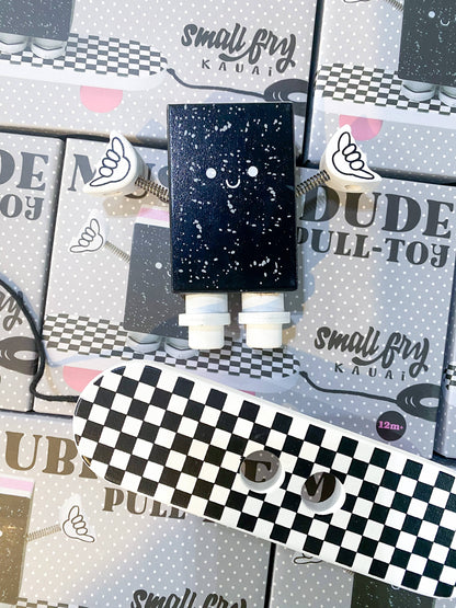 WOODEN MUSUBI DUDE PULL-TOY