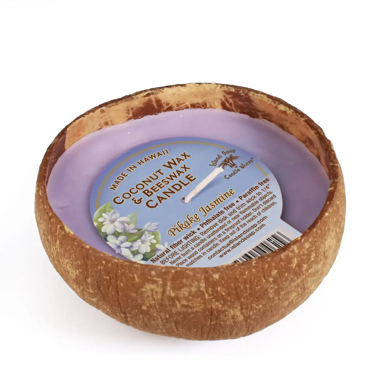 Island Soap and Candle Works Pikake Coconut Bowl Candle with Coconut wax