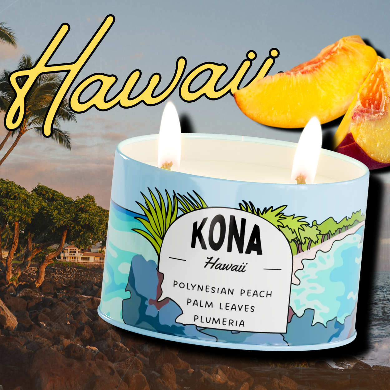 Postcards Kona, Hawaii Scented Destination Candle