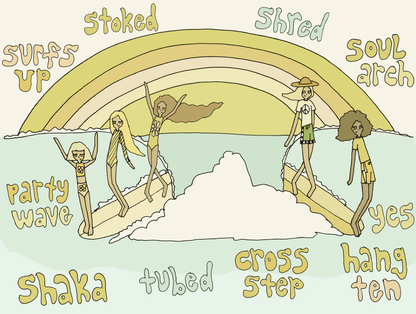 Rainbow Surf Puzzle - 70 Piece Keiki Puzzle