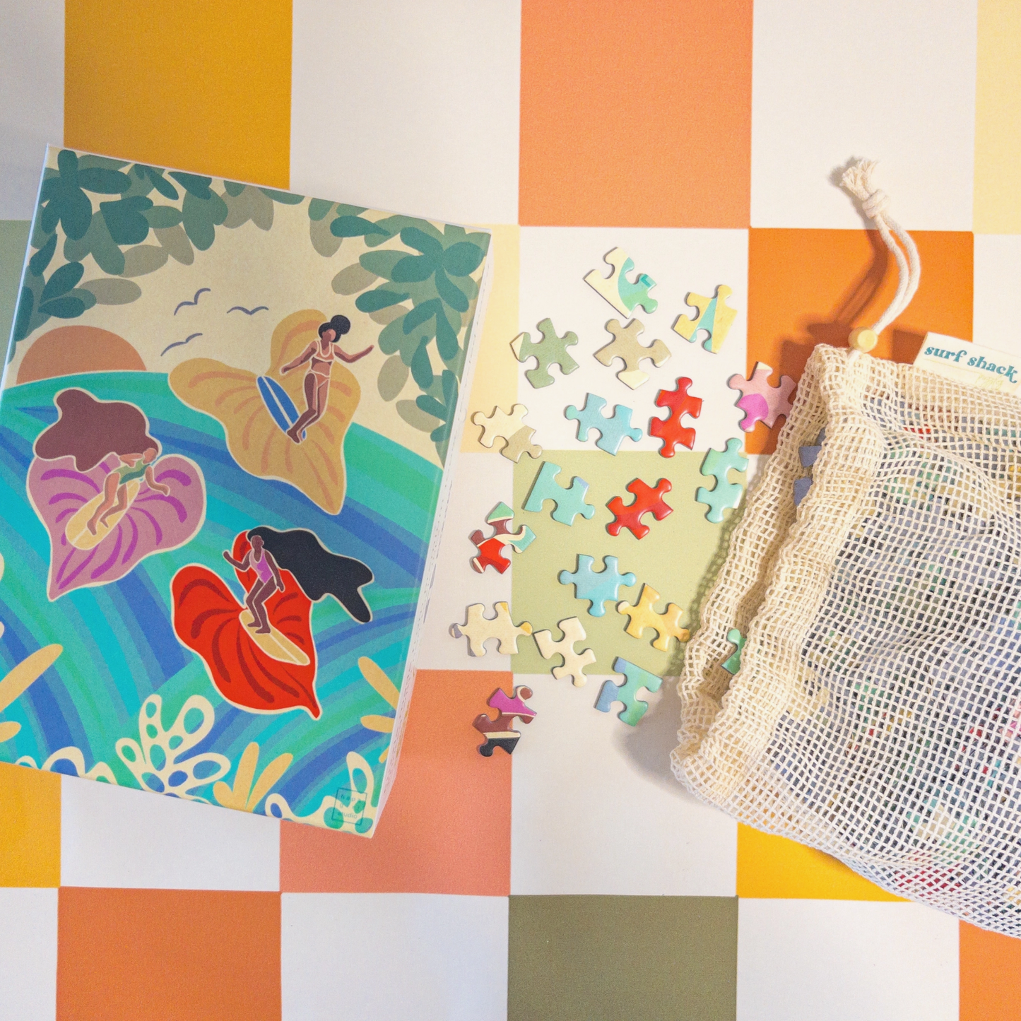 Anthurium Girlies Surf Shack Puzzle - 1000 Pieces